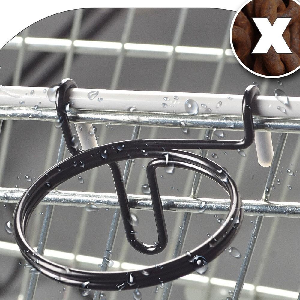 Space Saving Hanging Mug Holder Anti-Slip Water Drink Cup Holder Shopping Cart Accessory