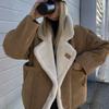 Women Coat Autumn and Winter New Women's Fashion Loose and Warm Retro Lamb Wool Coat