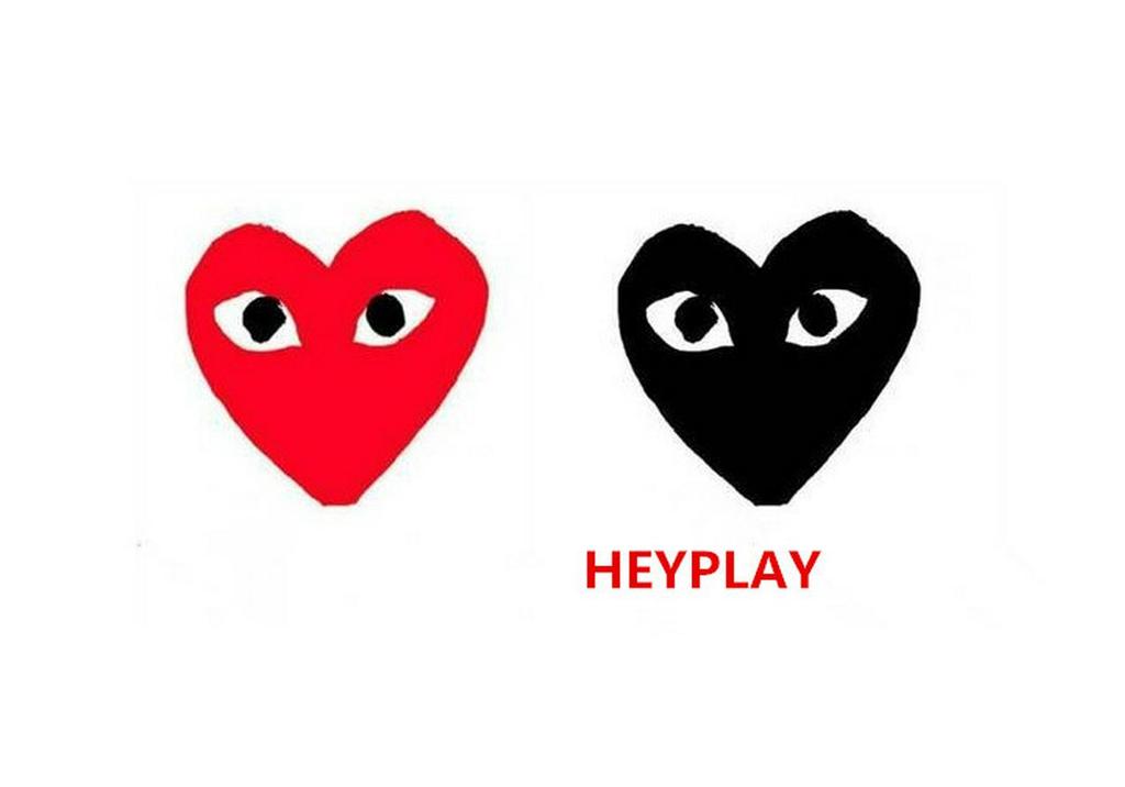 HEYPLAY Trendy Unisex Heart Terry Hoodie - Red Heart Classic Pullover