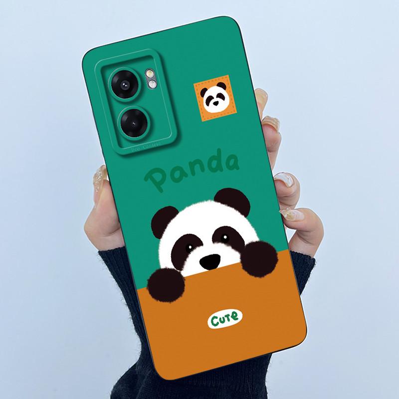 Case For Realme Narzo 50 5G V23 5G Q5i Cute Panda Sweet Cats Silicone Soft Back Cover RMX3572 RMX3571 Bumper Protective Casing