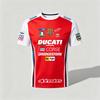 Мужская гоночная футболка Ducati Corse с коротким рукавом, дышащая, быстросохнущая, спортивная футболка для мотоциклистов
