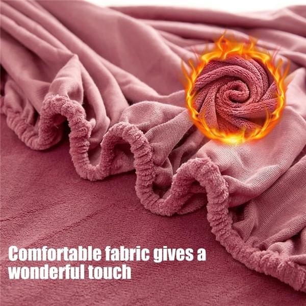 Флисовый супер мягкий наматрасник с эластичной лентой, утепленная простыня, защита от пыли, декор для кровати