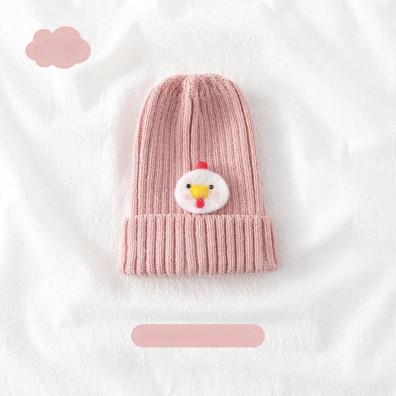 Warm Kid Hat Fashion Kawaii Cartoon Bear Crochet Bonnet Beanie for Toddler Boy Girl Autumn Winter Knit Solid Color Cap for Baby