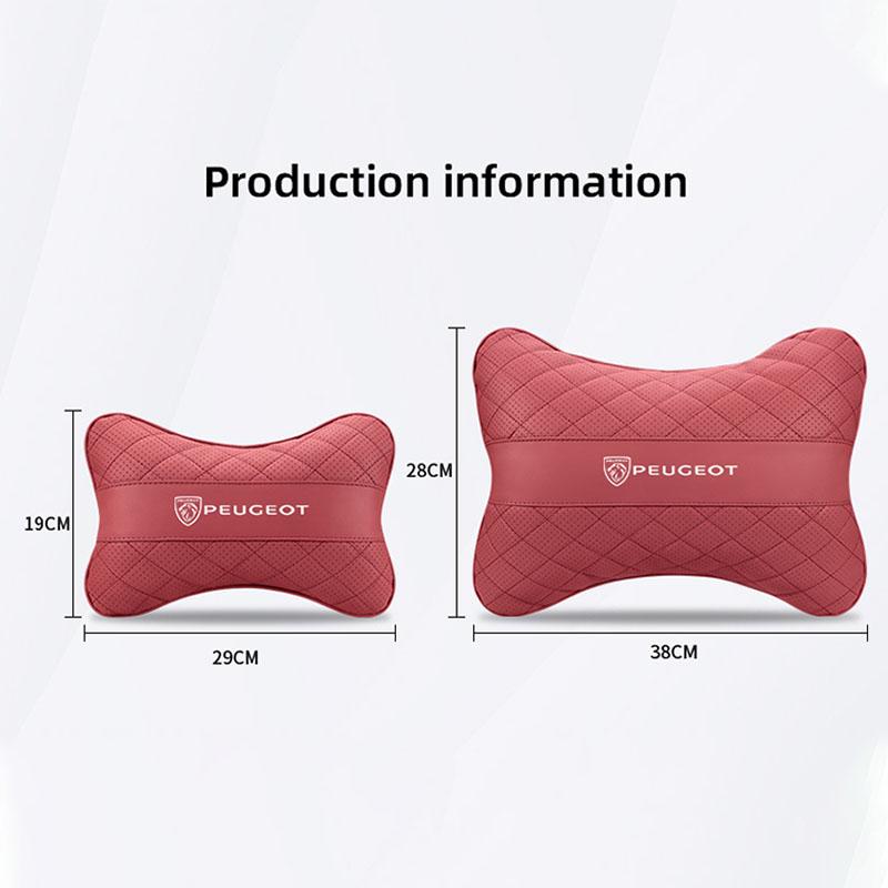 Car Seat Head Support Cushion Lumbar Pillow Interior Accessories For New Peugeot 206 307 308 207 3008 208 407 508 2008 5008 301
