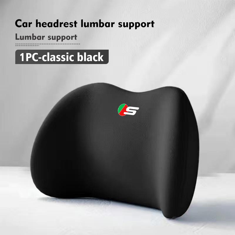 For Jaguar Car Seat Back Pillow Headrest Neck Cervical Lumbar Support XF XJ XE XK S-Type F-Type X-Type F-Pace I-Pace E-Pace ZZ26