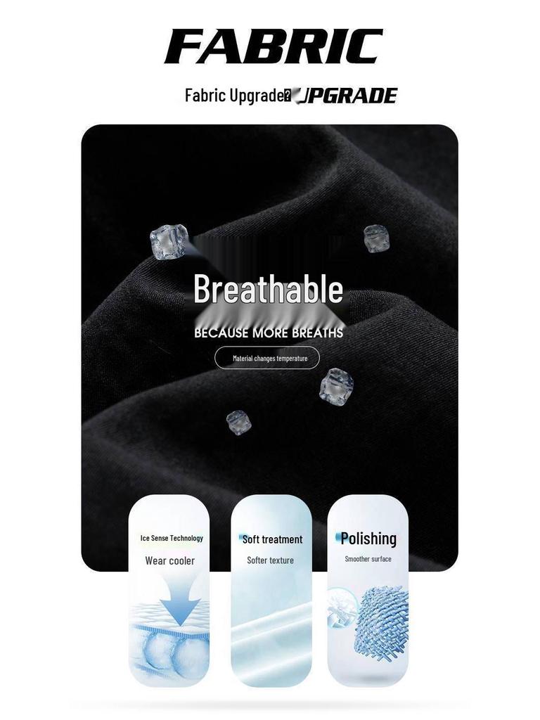 2022 Men's Summer Ice Silk Casual Sports Trousers - Lightweight Straight Nine-Point Pants