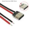 5 шт. Тип-C female, на шасси, водозащищенный, 2 pin, тип пайки, USB C пигтейл, удлинитель, кабель питания для зарядки мобильного телефона