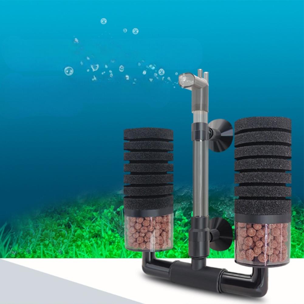 Fish Tank Filter Wall-mounted Reusable Biochemical Sponge Aquarium Filter With Filtration Box Biological Beads