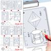 8PCS/Set Geometric Drawing Protractor Multi-function Mathematics Function Ruler  Students Gift