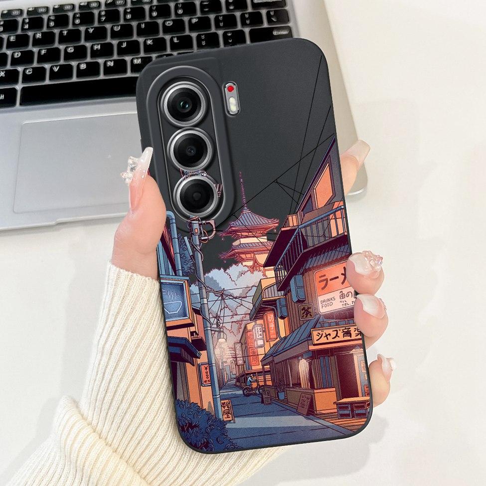 Для Tecno Camon 40 Pro 5G Чехол CM7 Милый Кот Панда Модные Цветы Любовь Задняя Крышка Для Camon 40 Pro 5G Tecno Чехол для Телефона Силиконовый