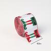 Lmitation Linen Christmas Tree Ribbon Xmas Gift Fabric Swirl Ribbon New Christmas Ribbon