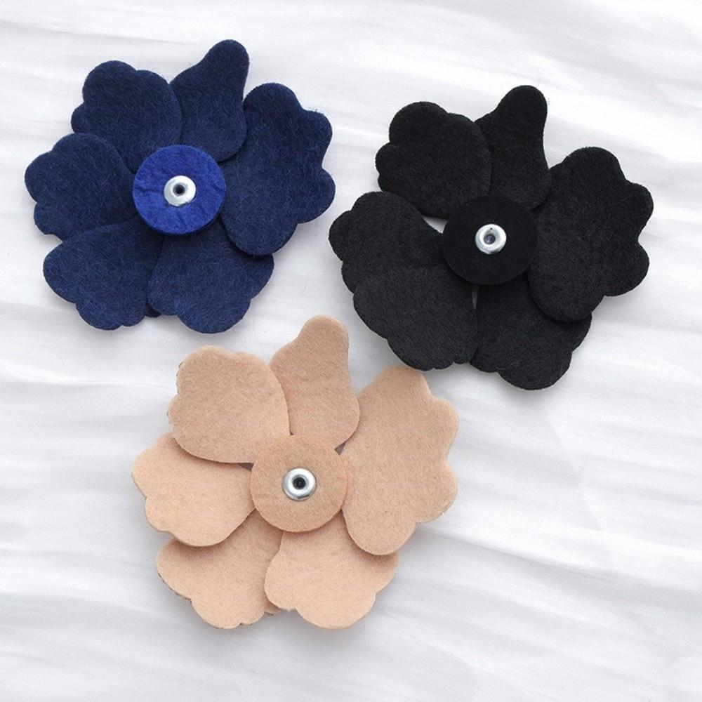 3D Flower Brooch Fabrics DIY Craft Rose Brooch Fabrics Headband Accessories Fabrics