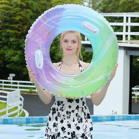 Kids Adults Swim Ring Inflatable Swimming Pool PVC Summer Outdoor Leakproof Thickened Float Tube Toy