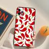 Чехол с рисунком красного перца чили для iPhone 16 15 14 Pro Max 11 12 13 Pro Max Mini XR 15 Plus 16e
