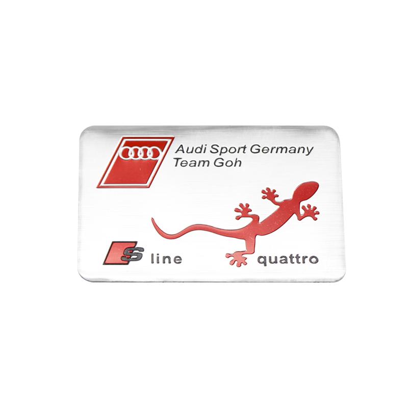 Solid Alloy Fender Boot Identity Armor Plate For tt Sline Sport 8V 8P A3 B9 B7 A4 A5 Q3 Q5 A6 Q7 8L Auto Tuning Accessory
