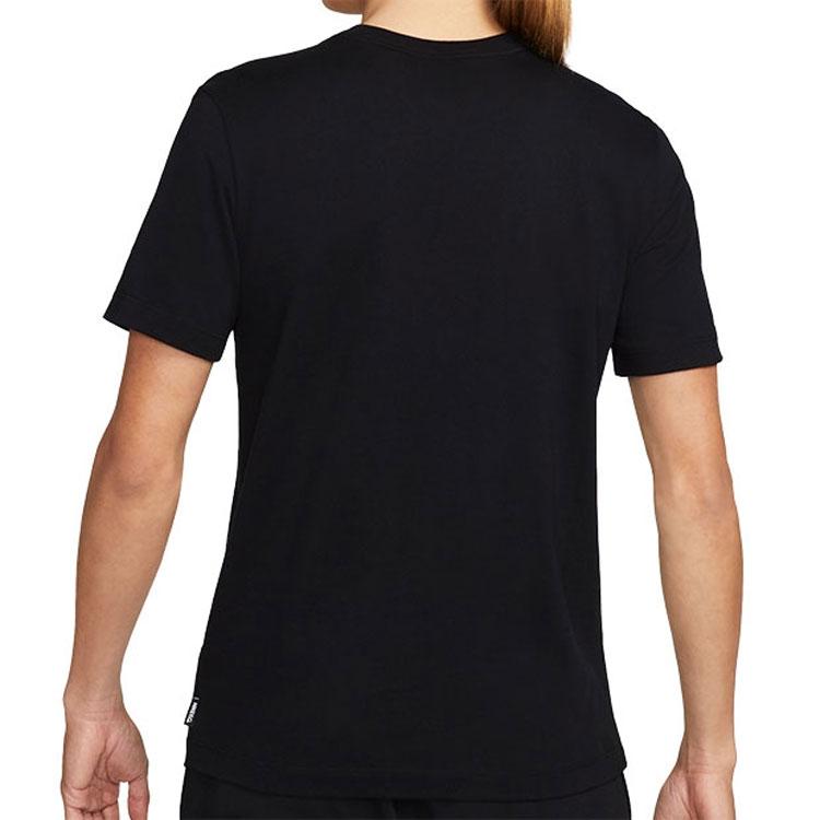 Nike T Shirts Men's Black Crew Neck Moderate Straight Fit DH7445-010