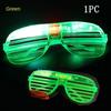 50 шт. светодиодных очков, светящиеся солнцезащитные очки для вечеринок, жалюзи, очки-жалюзи, светящиеся в темноте, неоновые, рождественские, день рождения, свадьба, вечеринка, принадлежности