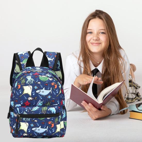 Мини-рюкзак для малышей, большая вместимость, застежка-молния, можно стирать в машине, не выцветает, детский рюкзак, многоцелевая школьная сумка