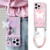Zhitai iPhone 15 Pro/14 Pro Max/13 Stylish Mirror Case with Apple 16 Lanyard
