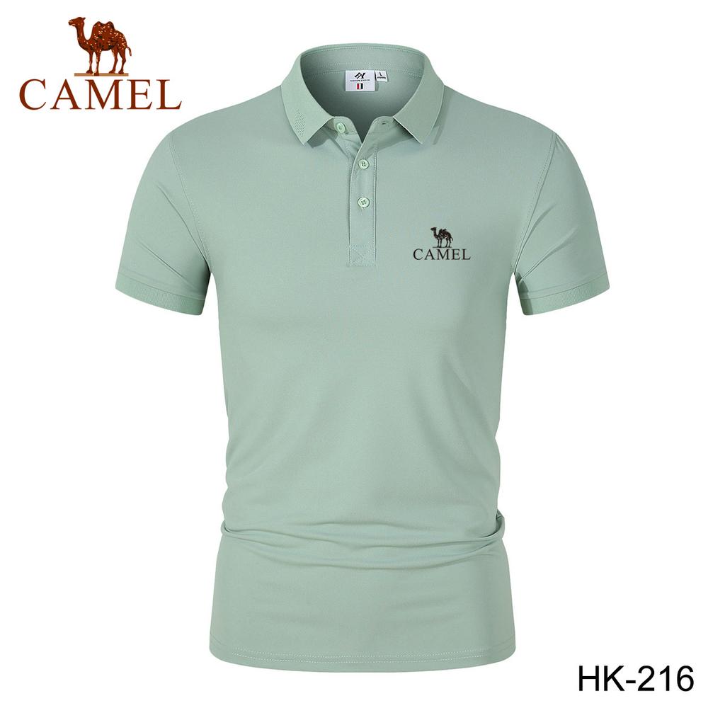 2024 Spring/Summer Men's New Moisture Wicking Quick Drying Solid Color Polo Shirt Embroidered Polo with Polo Collar