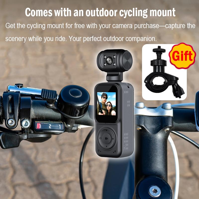 WIFI Управление 2K Ручная Спортивная Камера с Поворотным на 270° Видеорегистратором Функция Ночного Видения Подходит для Велоспорта на Открытом Воздухе и т.д.