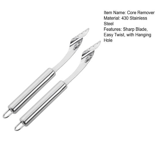 2 шт., средство для удаления сердцевины перца чили, острое лезвие из нержавеющей стали, легкое удаление семян, пищевой материал, кухонный инструмент