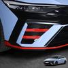 Для Hyundai Elantra CN7 N / CN7 N-line 2024 2025 Красный Внешний Стиль Передний Бампер Боковая Противоударная Накладка Переднего Бампера Декоративная Полоса