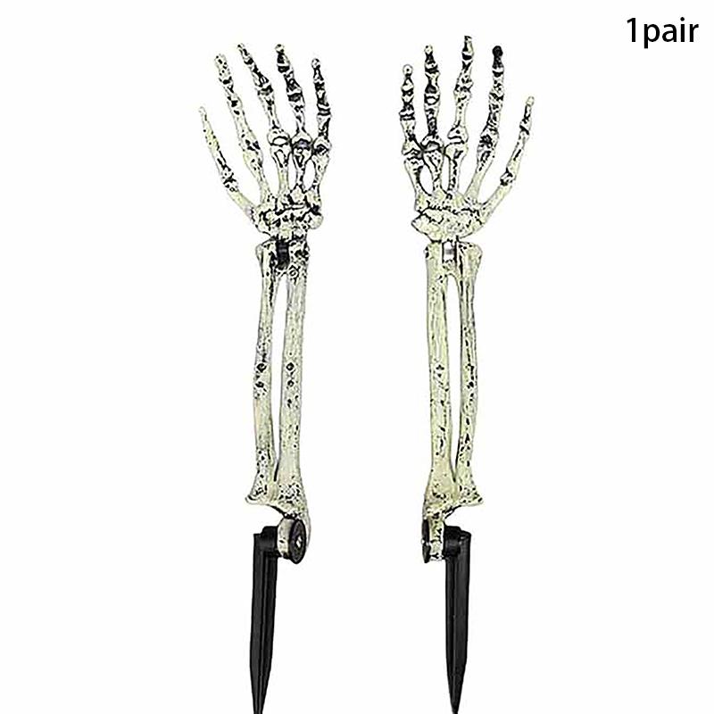 Хэллоуин страшный реквизит модель пластиковый скелет руки реалистичный размер поддельные человеческие руки кости для дома с привидениями декор