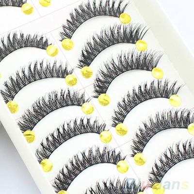 10 пар длинных густых перекрестных накладных ресниц для макияжа, красоты, наращивания ресниц