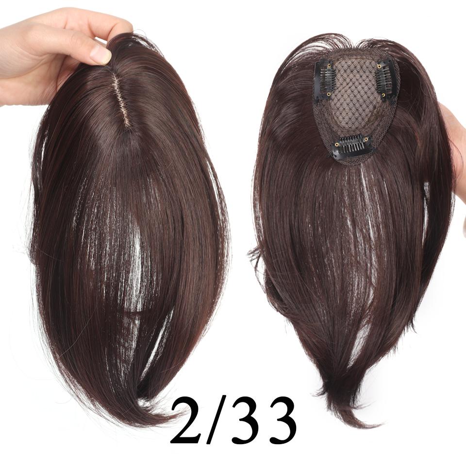 10-ДЮЙМОВЫЙ синтетический короткий прямой топпер на заколке для наращивания волос, натуральный пушистый топ, искусственная часть волос с заколкой для челки