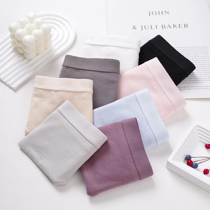 Женское нижнее белье из чистого хлопка, трусы со средней посадкой, дышащие, облегающие бедра, треугольные трусики