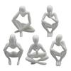 3D-печатная абстрактная скульптура в стиле Мыслителя, статуэтка Медитирующего