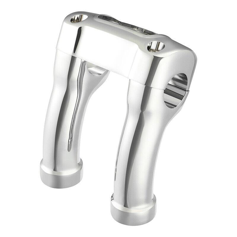Motorcycle 4" Handlebar Riser Clamp Kit For Harley Softail Breakout 1.25" Bar