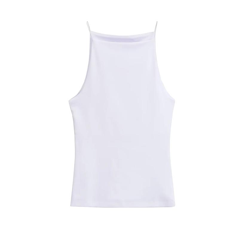 Women's Halter Tank Tops Sleeveless Vest Thin Straps Female Camis Solid Color Fashion