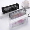 Mesh Pencil Case Transparent Pens Pouch Cute Simple Aesthetic Bag Organizer Office School Supplies for Student Stationary