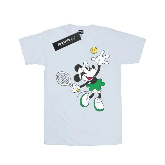 Disney Womens/Ladies Minnie Mouse Tennis Cotton Boyfriend T-Shirt