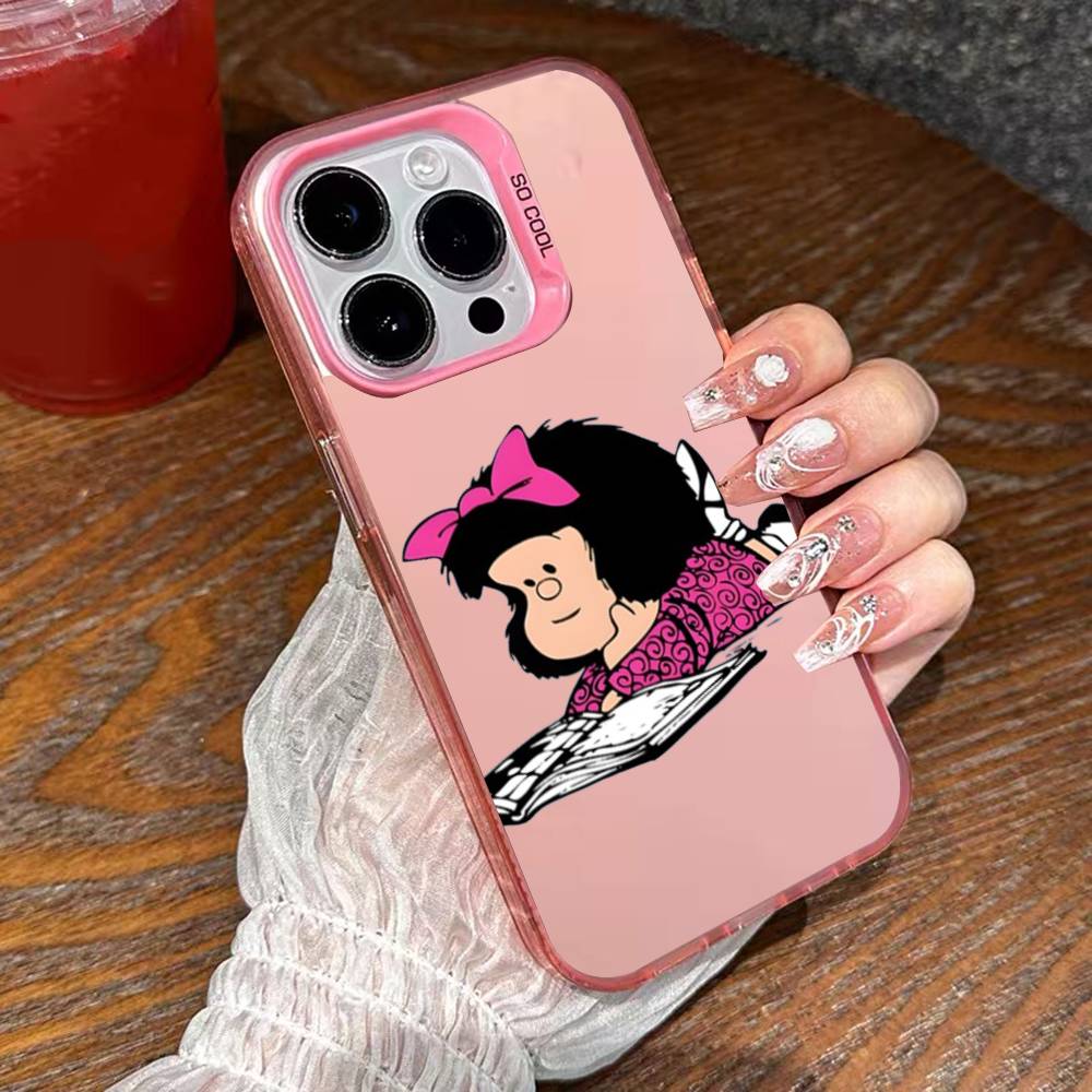Cute Baby Y-Yoda Phone Case For iPhone 17,16,15,14,13,12,11,Mini,Pro,E,SE4,XS,MAX Pink Candy Matte Cover