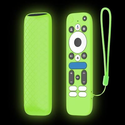 Защитный чехол для onn.GoogleTV Box 4K Pro 2025 Пульт дистанционного управления Ударопрочный Пылезащитный Мягкий силиконовый Чехол с полной защитой
