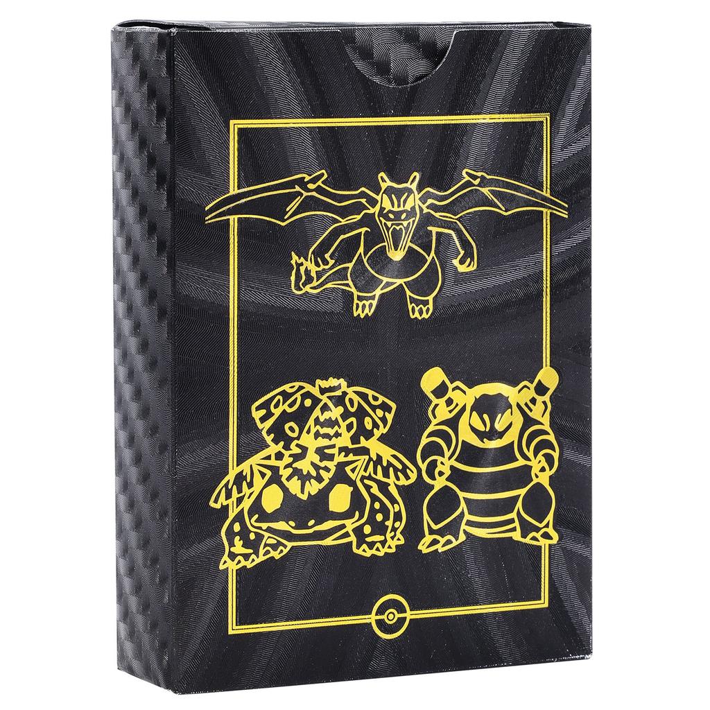 55 Pcs ( 5GX+3Vstar+47V-max) Rainbow Gold Foil Assorted Cards, GX V-star V-max Charizard Card Card Set Children's Birthday Gift Card Collectors