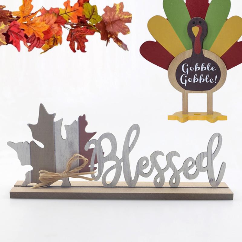 3 шт. деревянный знак приветствия осень тыква белка кленовые листья настольные украшения для дома на День благодарения