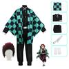 Adult Kids Anime Demon Slayers Kamado Tanjirou Kimono Cosplay Kamado Tanjirou Kimetsu No Yaiba Costumes Party Clothes