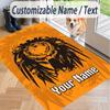 Custom Text Predator Pattern Floor Rug Soft Indoor Carpet Mat Living Room Bedroom