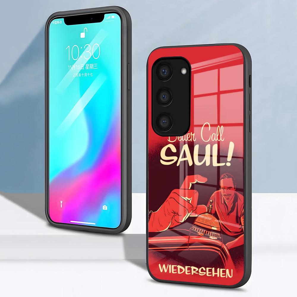 B-Better C-Call Saul Чехол для телефона из сериала для Samsung S26 S25 S24 FE S23 S22 S21 Plus S20 Ultra Note20Ultra Черная стеклянная крышка