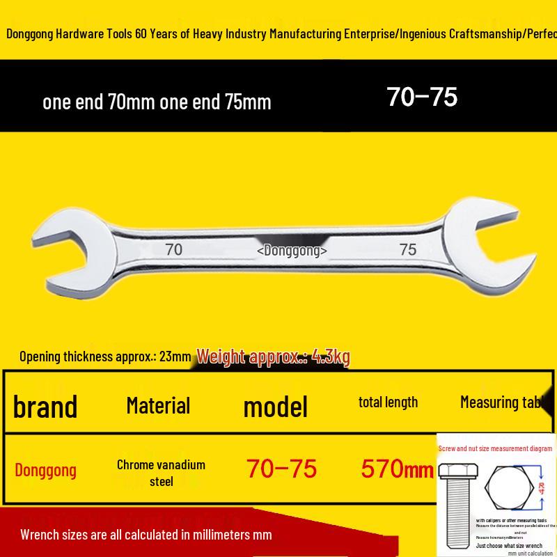Donggong Professional Double-Ended Open-End Wrench and Crab Fork Pliers - National Standard Hardware Tools.