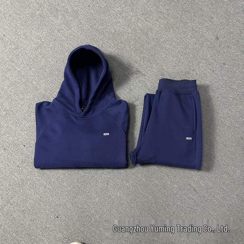 Модный унисекс комплект: худи и штаны 2025 года с вышивкой 6PM на груди