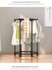 Hexagonal Rotating Indoor Clothes Drying Rack - Multi-Functional & Movable Floor-Standing Shelf
