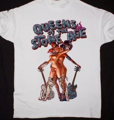 Футболка унисекс Queens of the Stone Age, хлопковая футболка, размер