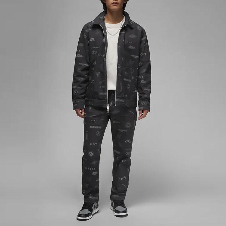 Jordan Прямые брюки-карго с принтом логотипа Flight Heritage, мужские брюки черного цвета DV7560-010