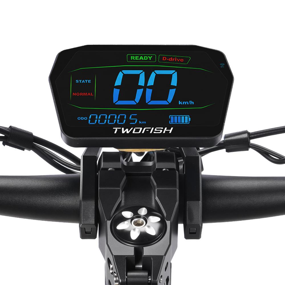 Twofish V2Max Off-Road Electric Scooter 53KM/H Top Speed 120KG Load 50KM Max Range 800W Motor 10 Inch Tires E-Scooter
