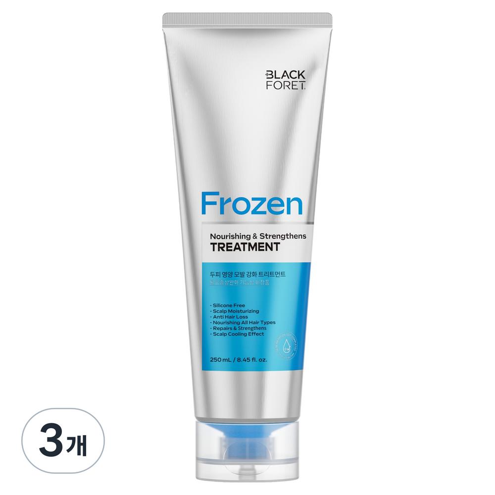 Black Foret Frozen Scalp Nourishing Hair Strengthening Hair Loss Relief Treatment 3 pcs 250ml
